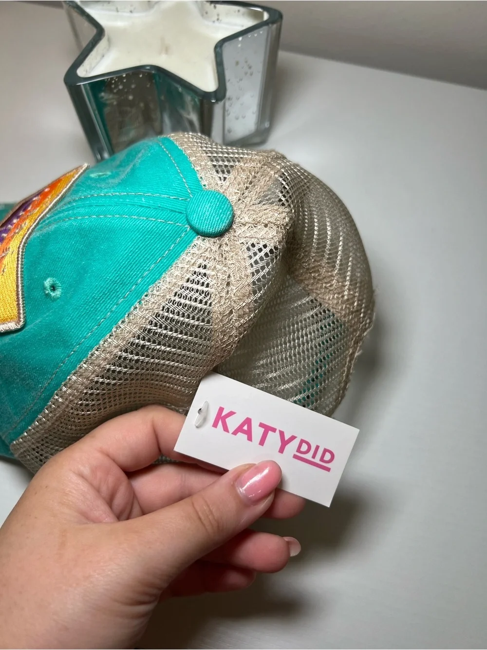 Katydid Camping Life Teal Trucker Hat